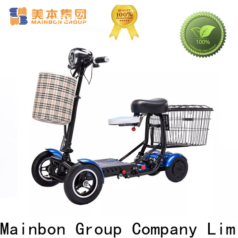 Mainbon battery foldable tricycle factory for adults