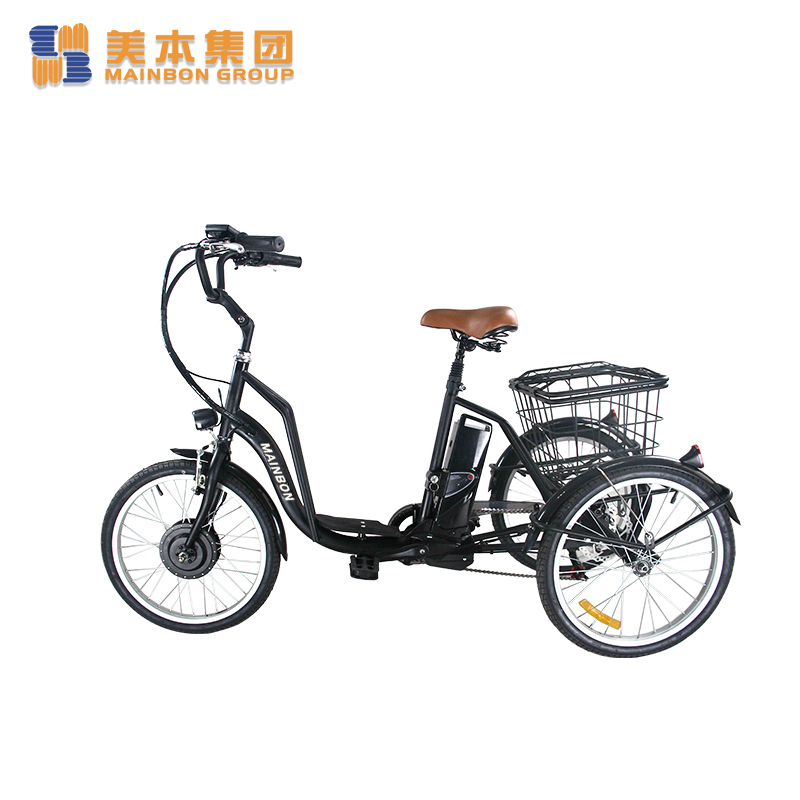 Electric Powered Tricycle 3-wheeler 20 Inch with Basket