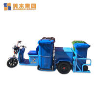 Electric Tricycle Three Wheel Trash Collection Tricycle for Public Cleaning Services