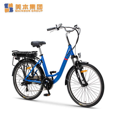 Best Electric Bicycle Lady Electric Bike 26 Inch with Rack Battery