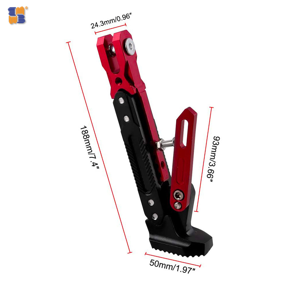 Adjustable other Motorcycle Foot accessories part Kick Side Durable Resistant Support Bracket bicycle electric motorcycles stand