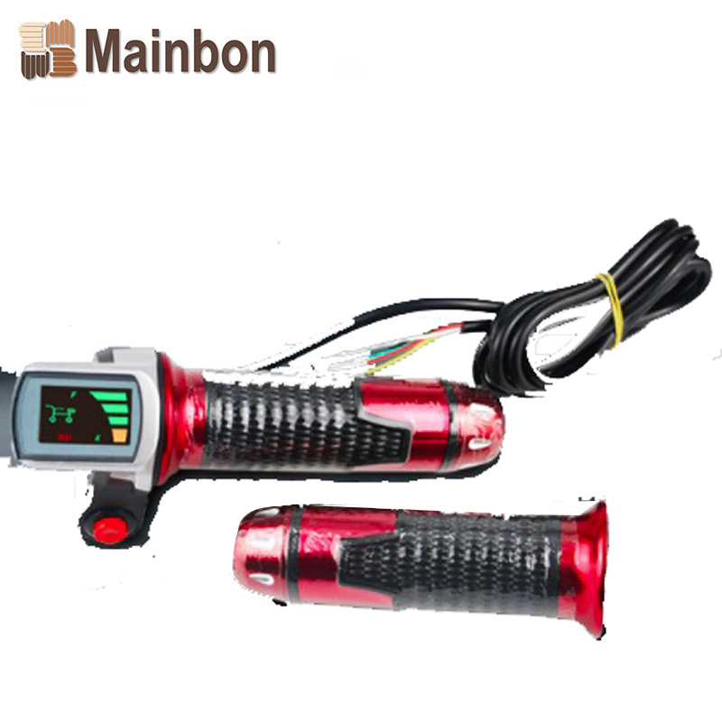 Electric car speed control handle aluminum alloy power display 24V36V48V LCD screen throttle handle